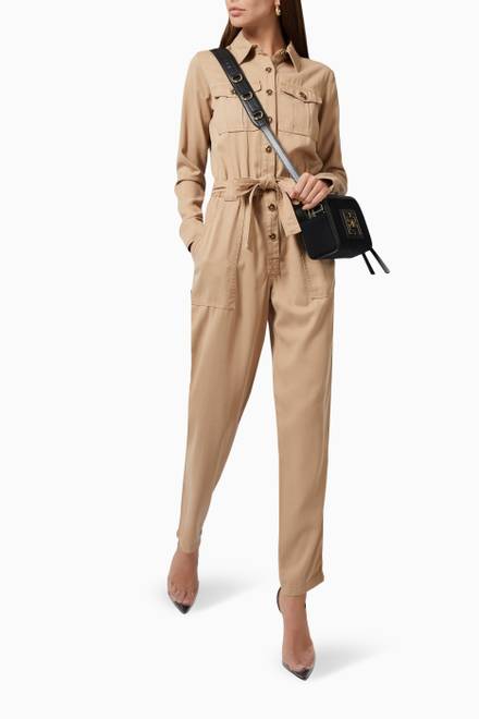 hover state of Jumpsuit in Lyocell Twill   