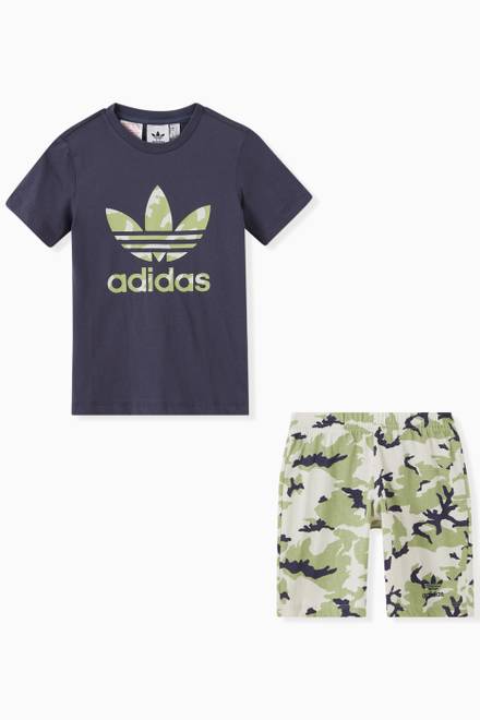 hover state of Camo Shorts and T-shirt Set