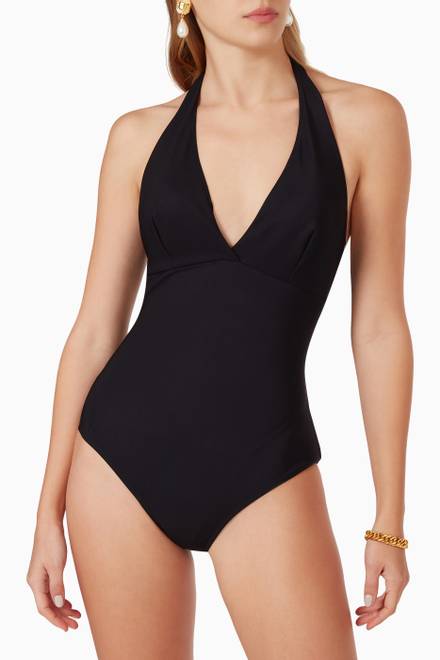 hover state of Clidia One Piece Swimsuit in Stretch Jersey     