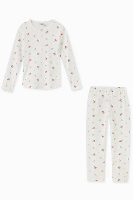 hover state of Floral Printed Pyjama Set in Cotton