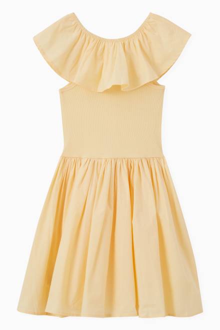 hover state of Ruffle Collar Dress in Cotton 