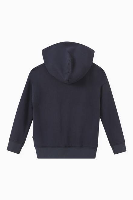 hover state of Logo Zip-up Hoodie in Cotton