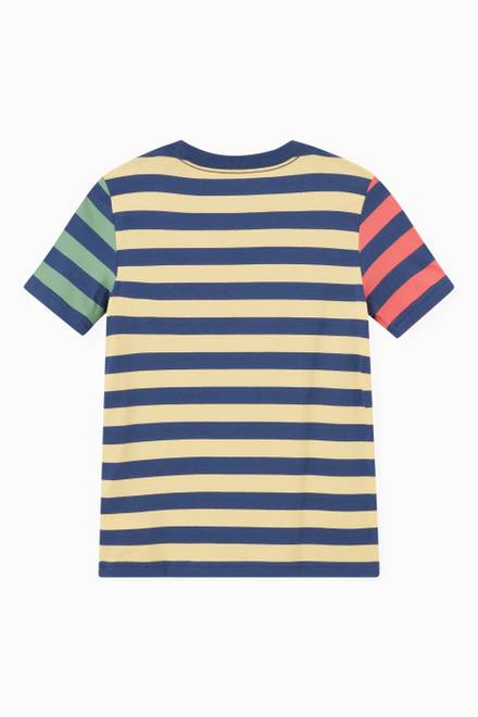 hover state of Striped T-shirt in Cotton Jersey   