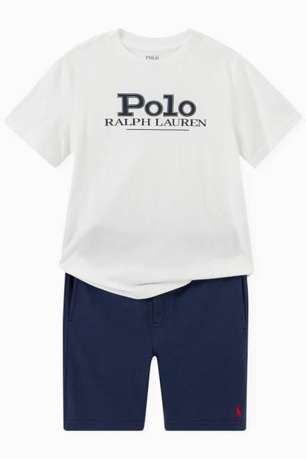 hover state of Polo Logo T-shirt in Cotton Jersey  