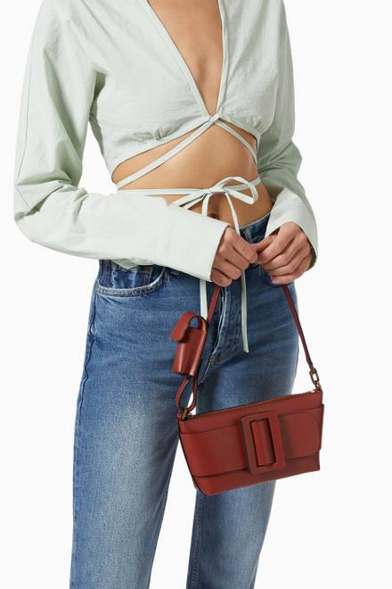 hover state of Pouchette Shoulder Bag in Palmellato Leather     
