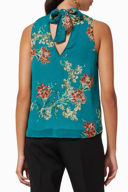 hover state of Floral Top in Chiffon  
