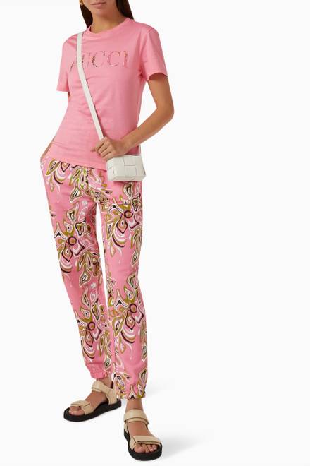 hover state of Africana Print Sweatpants in Sustainable Cotton Fleece  