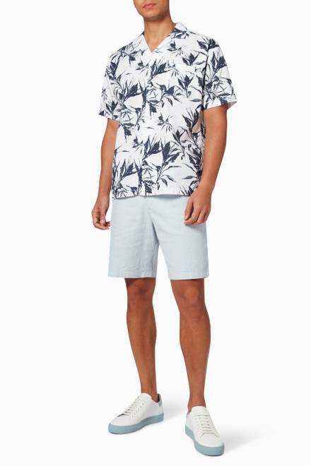 hover state of Leaf Resort Shirt in Cotton & Viscose  