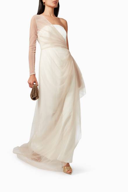 hover state of Drape Gown in Tulle