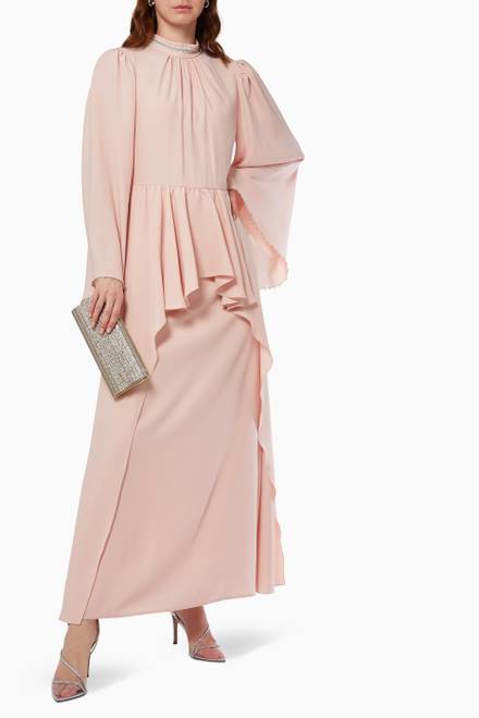 hover state of Wide Sleeve Maxi Dress  