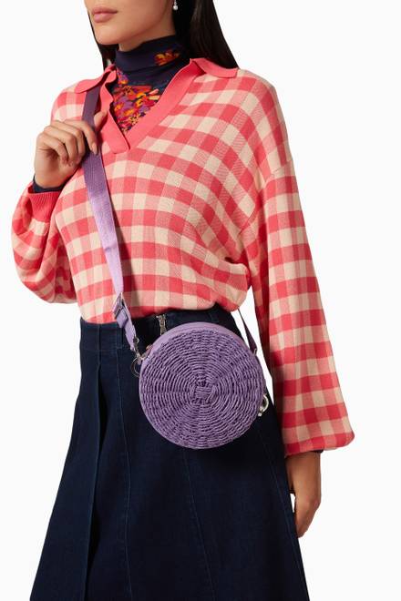 hover state of Braided Dot Mini Shoulder Bag in Paper 
