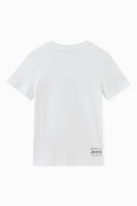 hover state of Institutional Cut Off Logo T-shirt in Cotton