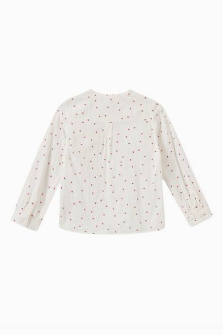 hover state of Star Long Sleeved Shirt in Cotton Gauze