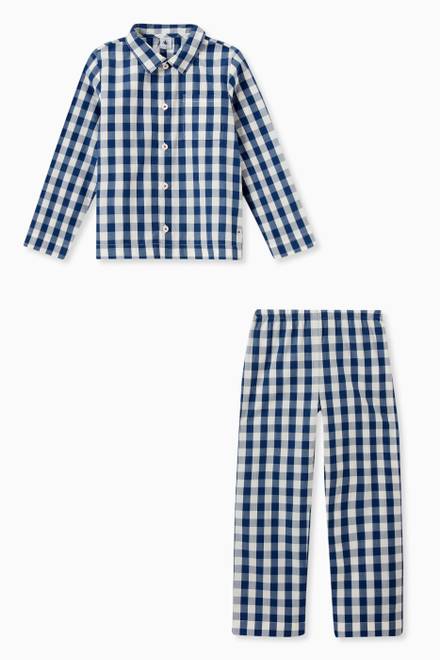 hover state of Checked Twill Pyjama Set