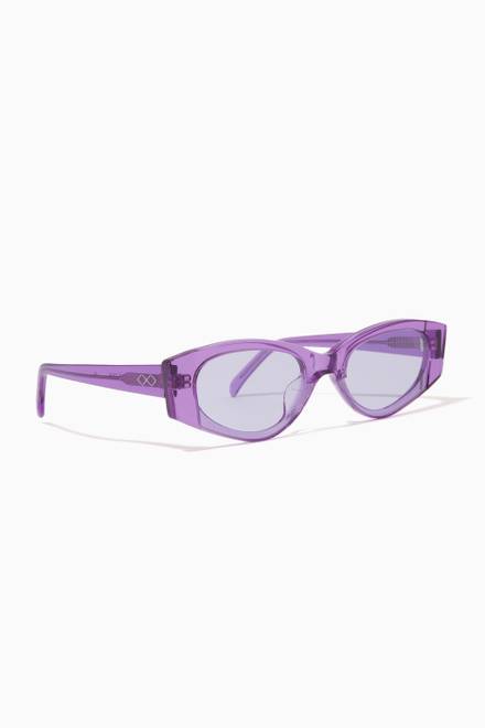 hover state of Dixy Cat-eye Sunglasses in Acetate        