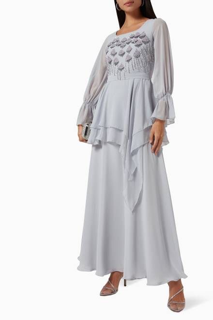 hover state of Embroidered Tiered Dress