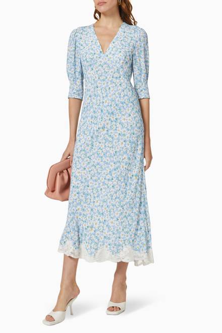 hover state of Zadie Dress in Viscose Crepe  