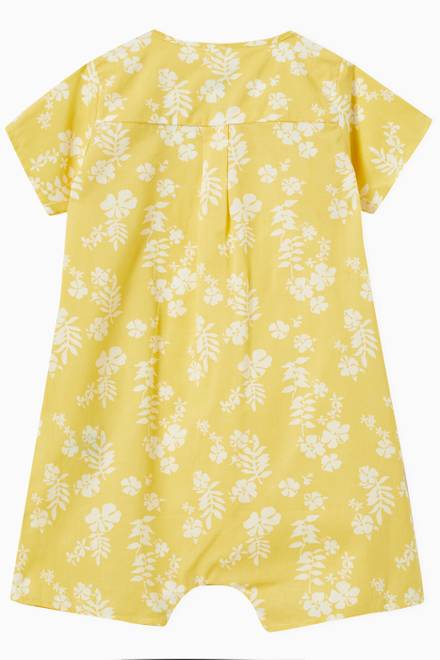 hover state of Hawaii Print Short Playsuit in Cotton  