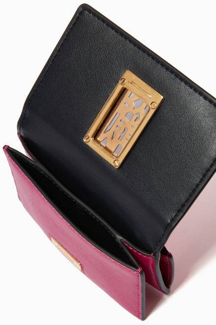 hover state of Sadie Card Wallet in Silky Calf Leather 