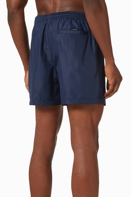 hover state of Logo Patch Swim Shorts in Recycled Fabric