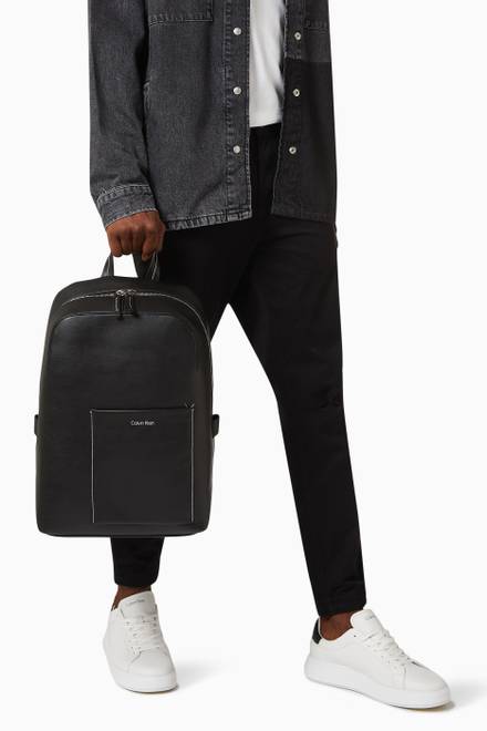 hover state of CK Backpack in Faux Leather