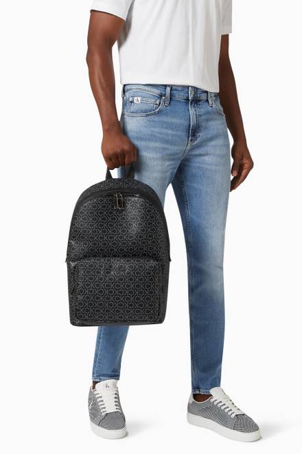 hover state of CK Must Mono Backpack in Recycled Fabric