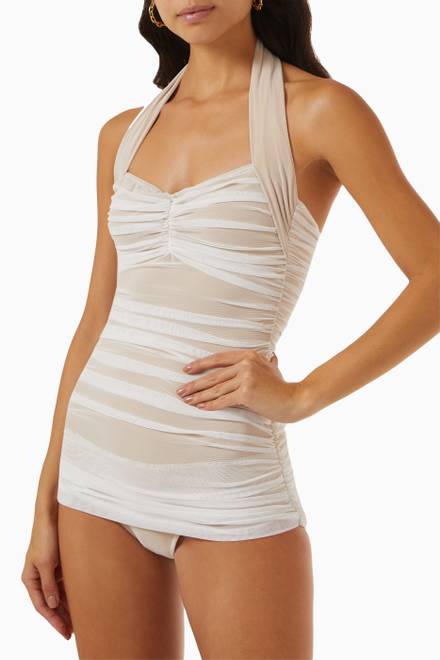 hover state of Bill Mio One-piece Swimsuit in Mesh