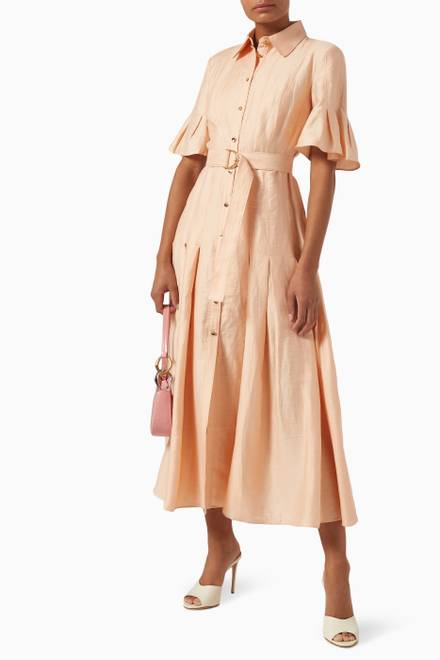 hover state of Lockwood Dress in Linen