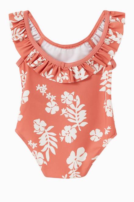 hover state of Floral One-Piece Swimsuit 