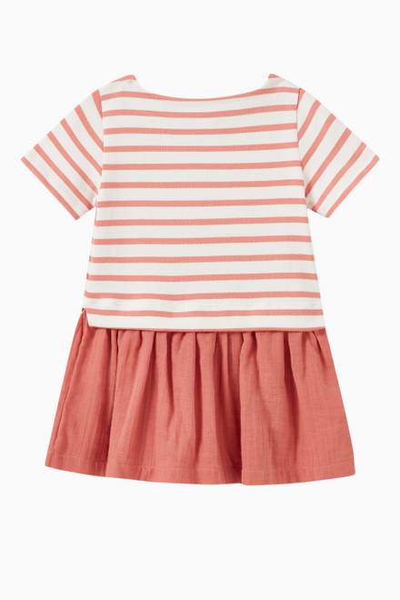 hover state of Striped Dress in Cotton