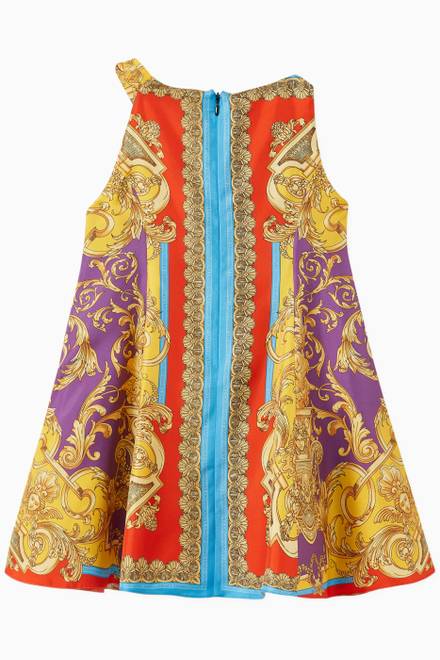hover state of Barocco Goddess Print Dress  