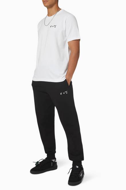 hover state of OW Logo Slim Cuffed Sweatpants in Cotton