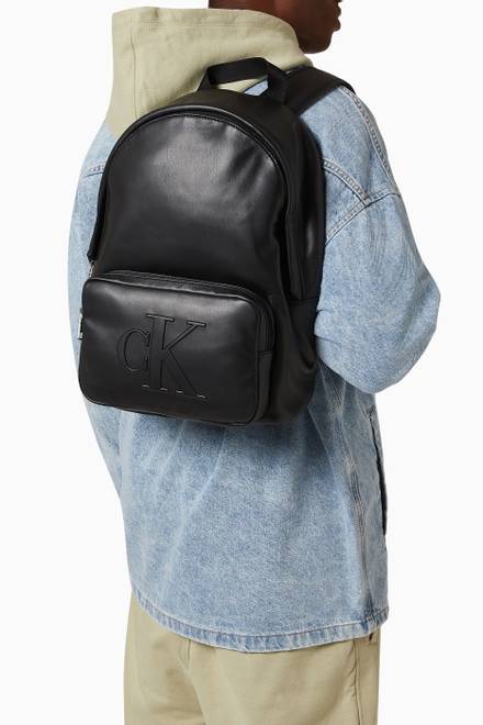 hover state of Backpack in Faux Leather