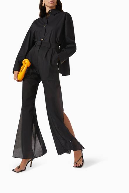 hover state of Wide Leg Pants in Sheer Tencel