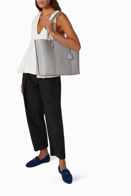 hover state of Perry Tote Bag in Pebbled Leather  