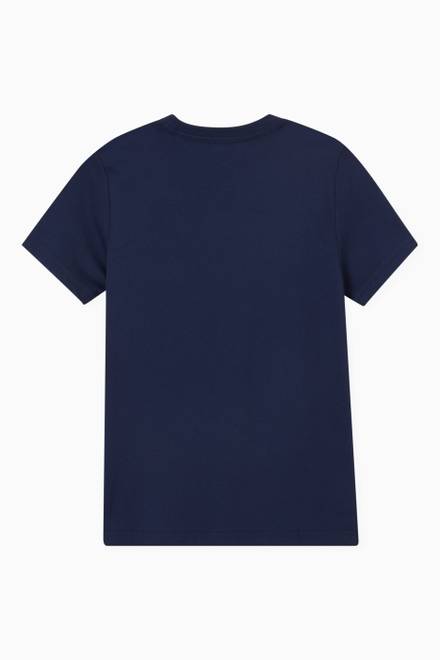 hover state of Big Polo Logo Print T-shirt in Cotton Jersey