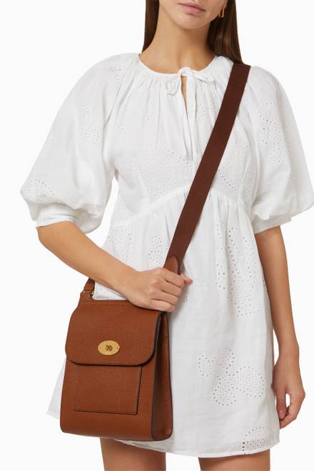 hover state of Antony Crossbody Bag in Natural Grain Leather