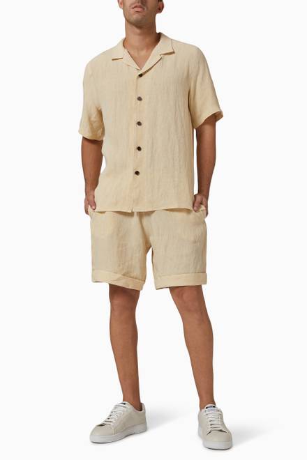 hover state of Shorts in Irish Linen 