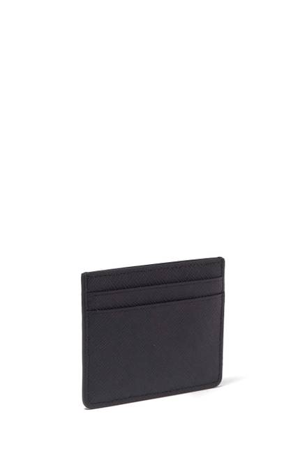 hover state of Card Holder in Saffiano Leather 