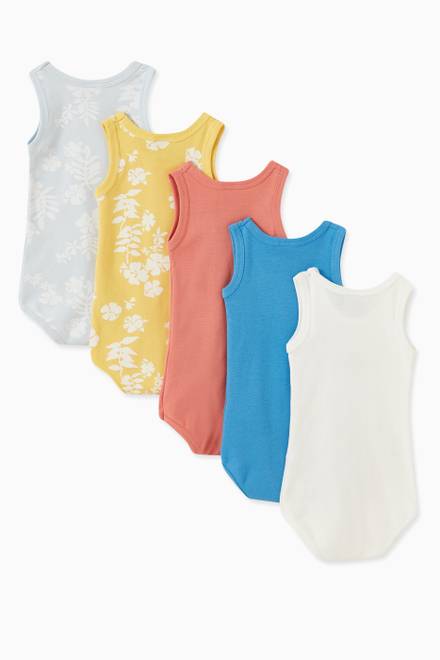 hover state of 5-Pack Bodysuits in Cotton