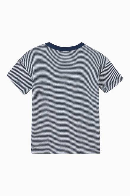 hover state of Striped T-shirt in Cotton 