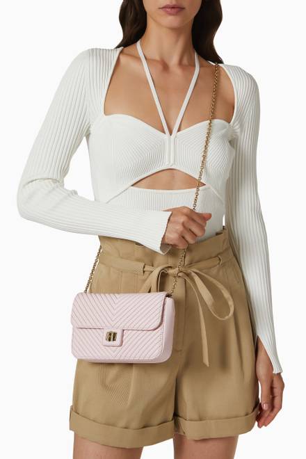 hover state of Mini Pop Star Crossbody Bag in Leather