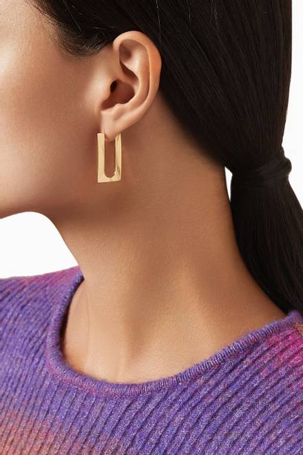 hover state of Unstoppable Hoops in 18kt Gold