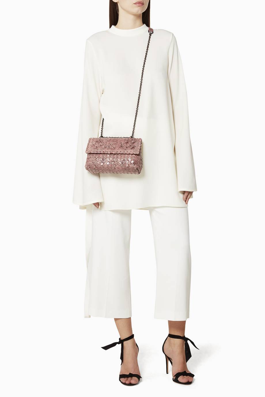 Bottega Veneta Olimpia Intrecciato Leather Shoulder Bag